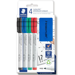 Staedtler Lumo Whiteboard Compact Bullet Tip Assorted Set